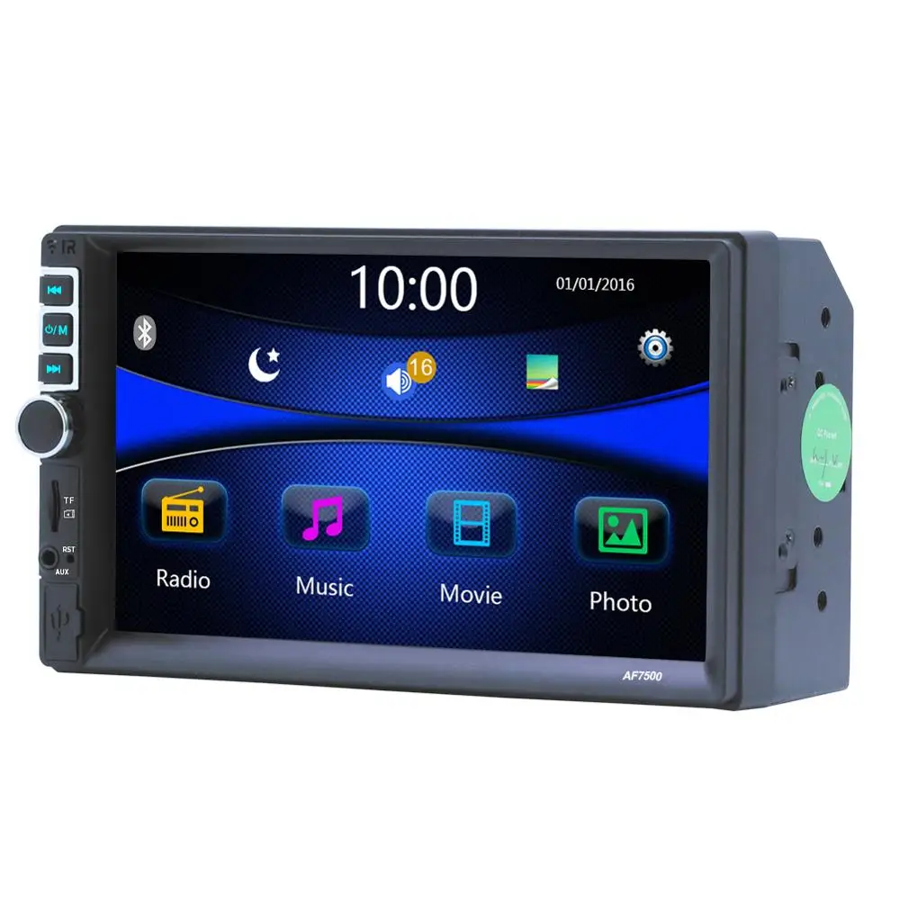 7" Car Radio 2 Din Auto Stereo MP5 Player 2din Support Mirror Link Bluetooth Handsfree FM USB AUX TF Card Rear View Camera