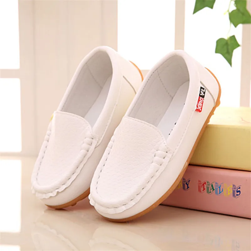 

2017 Children Shoes Spring Autumn Toddler Little Boys Loafers Shoes Kids Casual Shoes Girl PU Leather Doug Shoes
