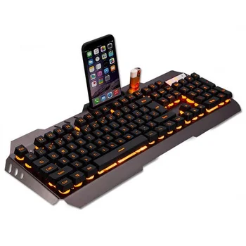 

Technology Mamba XM-K670 Suspended Keycap USB Wired Backlit Gaming Keyboard,Real Mechanical Feel With Mobile Phone Stand
