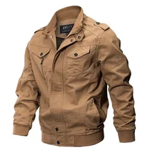 Весна Осень Военный стиль тактическая куртка хлопок армейская одежда пилота Открытый Охотник ВВС мужские куртки