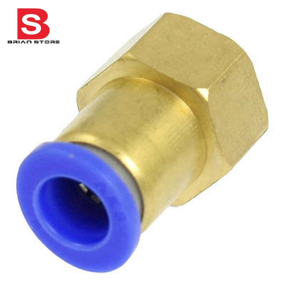 6mm Dia hose 1/4 Female Thread Straight Push in Pneumatic Quick