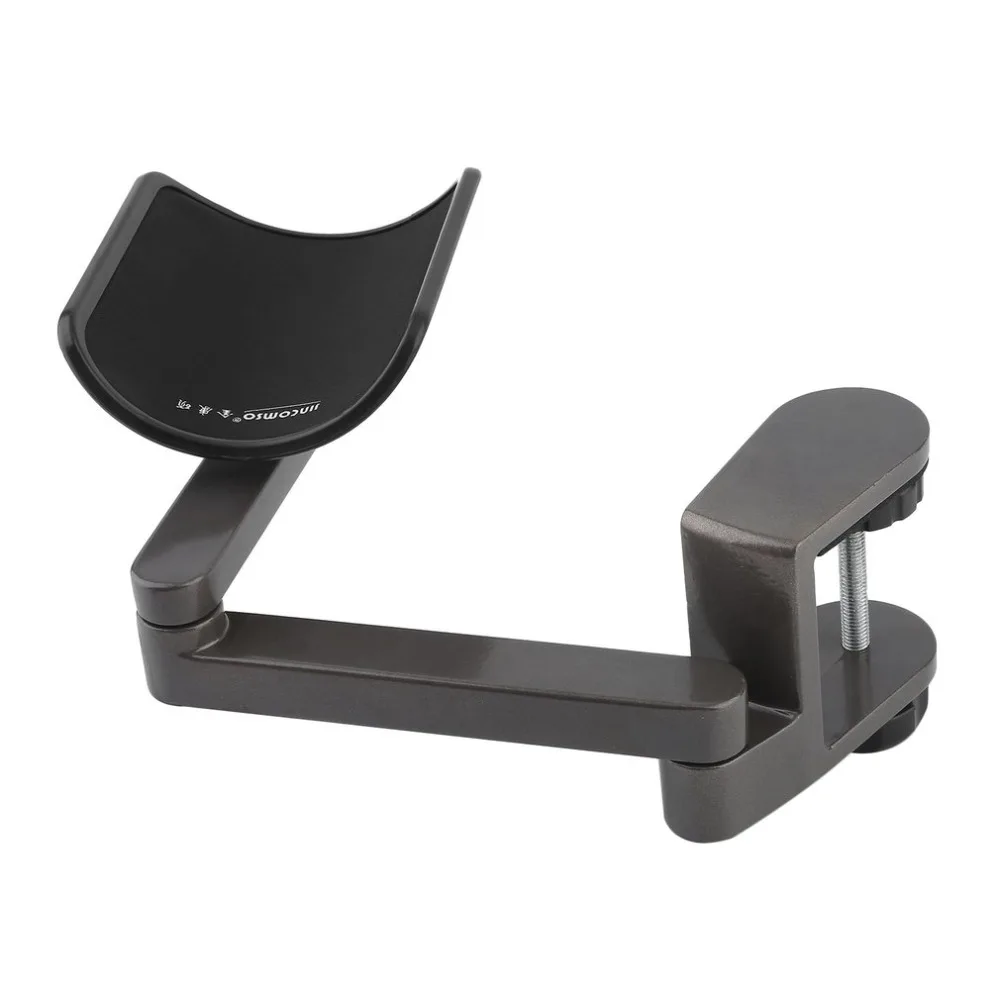 

Aluminum Alloy Adjustable Arm Rest Wrist Support Extended Mousepad Rotation Ergonomic Mouse Pad Shoulder Protect for Office Game