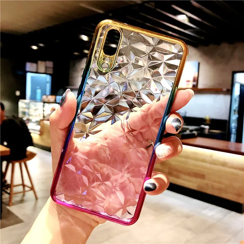 

Gradient Gold Bling Soft TPU Case For Huawei Mate 10 lite P8 P10 P9 P20 Y7 Y5 Y6 Prime Y9 2018 On Honor 7A 7C Pro P Smart