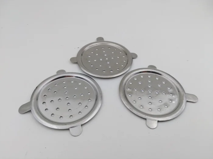 

New 3pcs Hookah Shisha Head Bowl Metal Charcoal Screens Silver Somking pipe Smoke Accessories