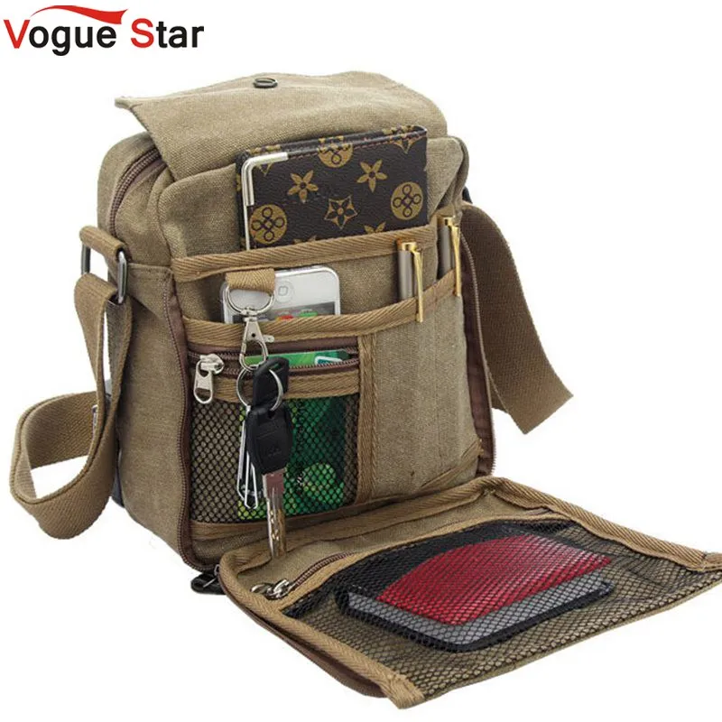 Buy Vogue Star Hot sale men's messenger bags men travel bags canvas bag cross