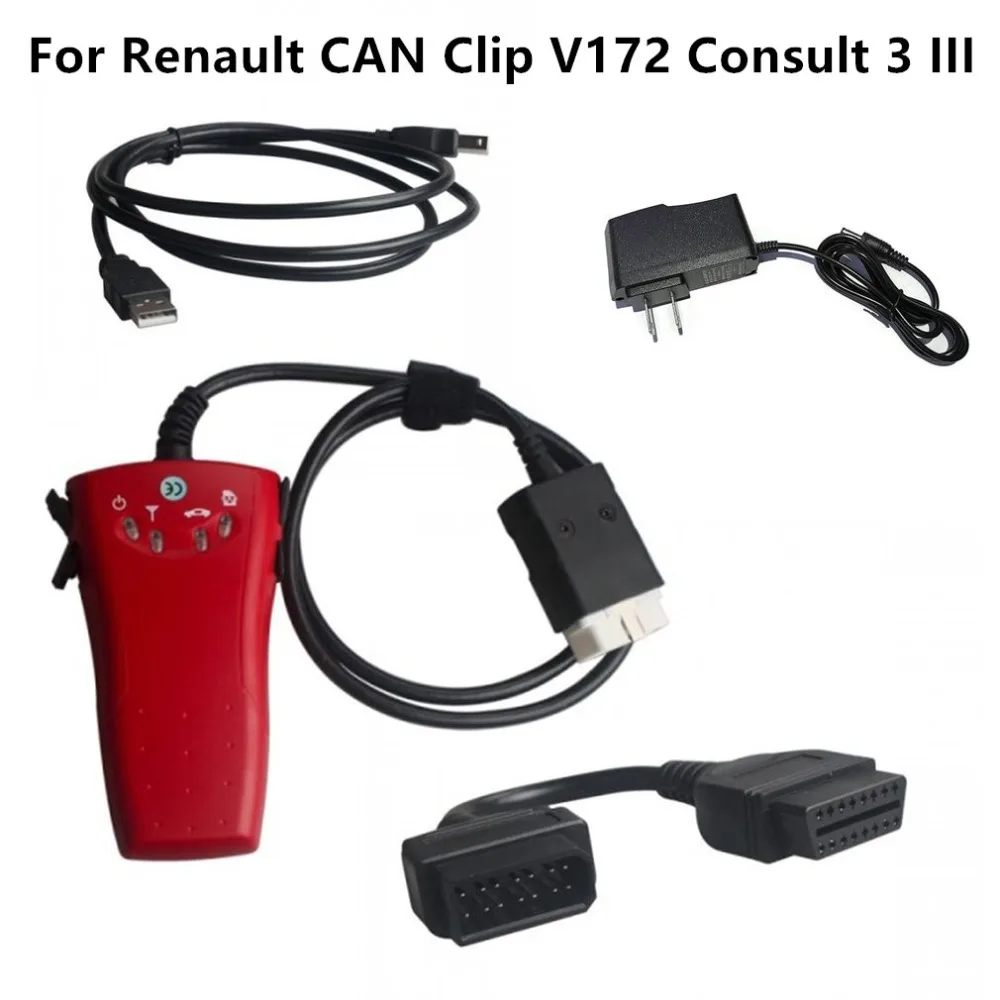 2 в 1 диагностический инструмент для Renault CAN Clip V172 V178 Consult 3 III Nissan сканер Авто самодиагностические инструменты