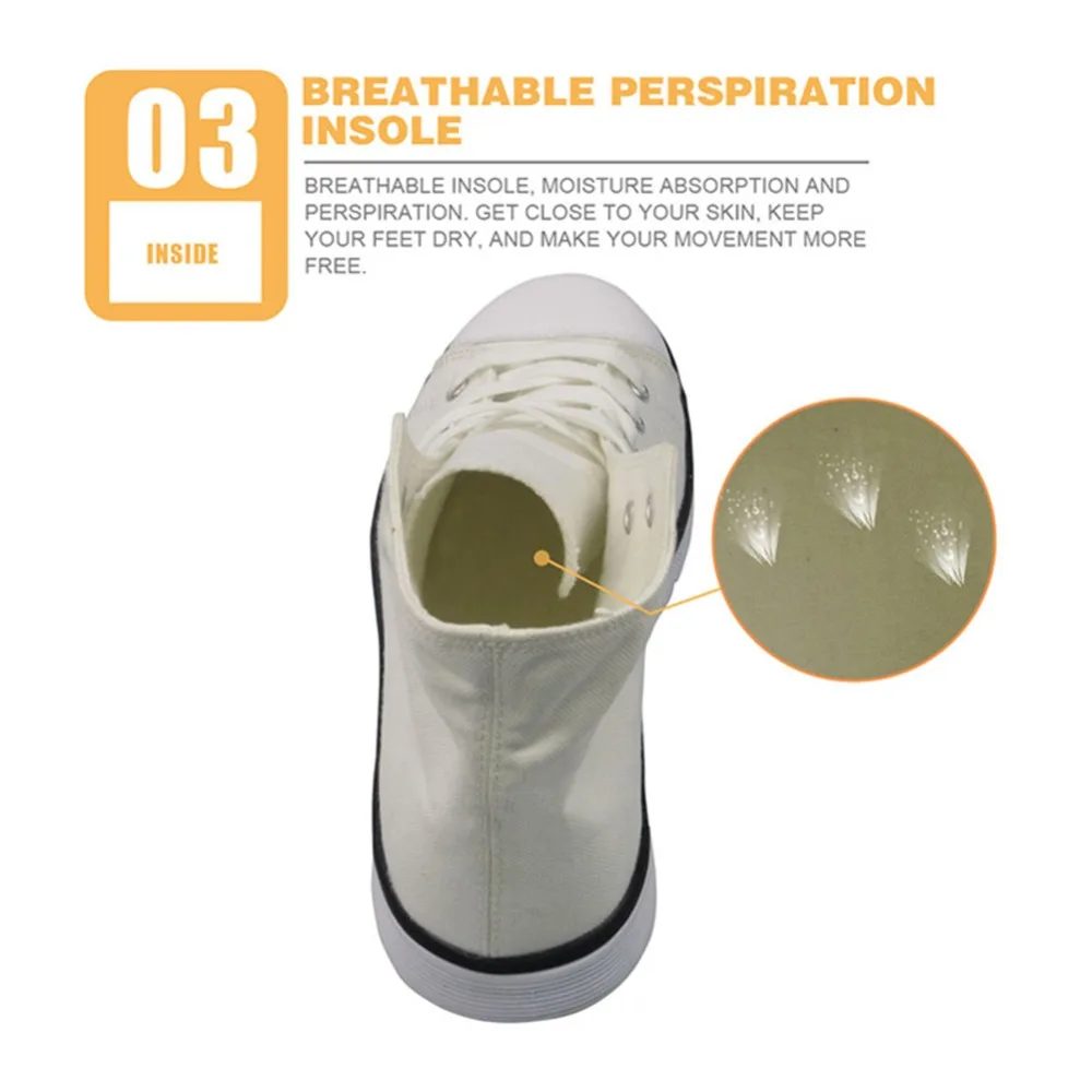 WHEREISART/повседневная обувь на заказ женская из вулканизированной ткани с рисунком