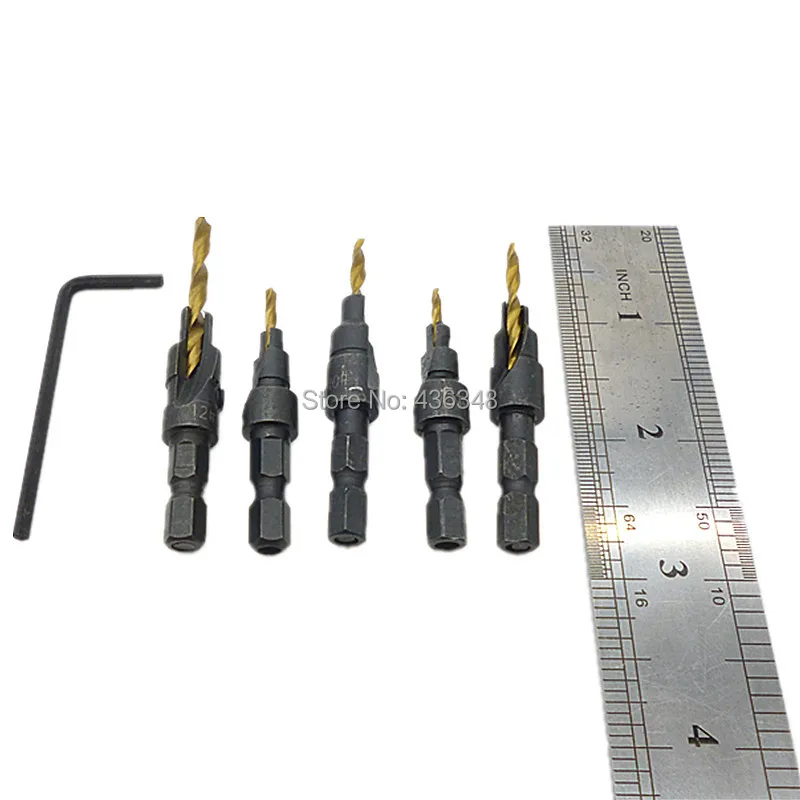 Countersink Drill Bit W Quick Change Hex Shank