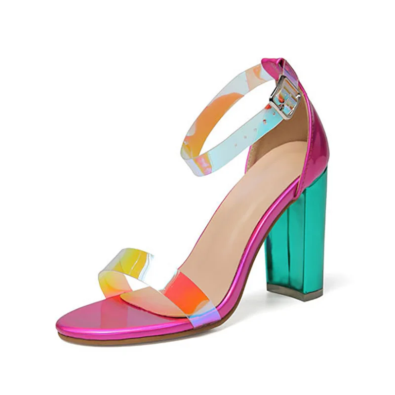 

USHINE rose new sexy summer shoes sandals high-heeled shoes high heels ballroom latin dance shoes woman big size