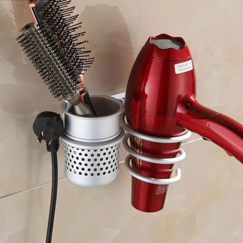 Buy Wall Mounted Hair Dryer Drier Comb Holder Rack