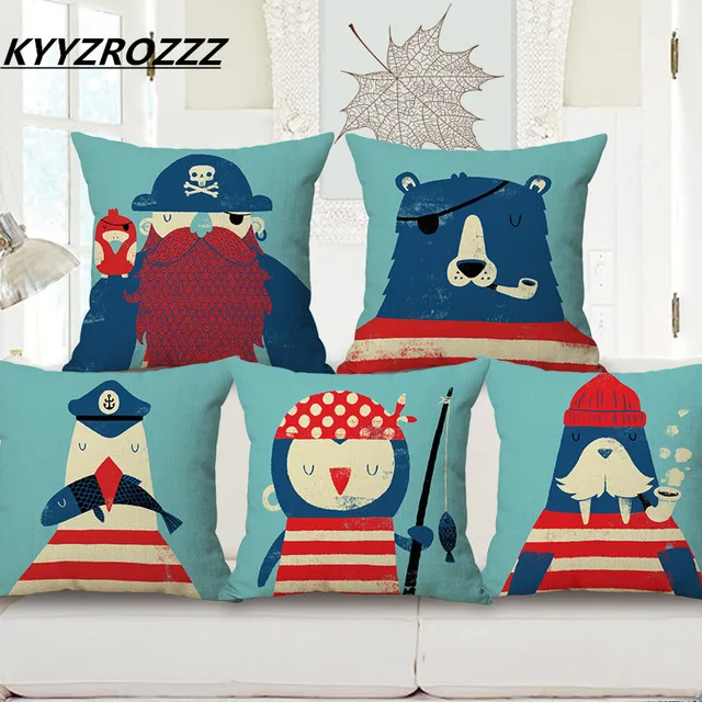 Kyyzrozzz Marine Ocean Animal Style Patterns Square 18 Cotton Linen Kyyzrozzz Marine Ocean Animal Style Patterns Square 18 Cotton Linen Sea Horse Sofa Throw Cushion