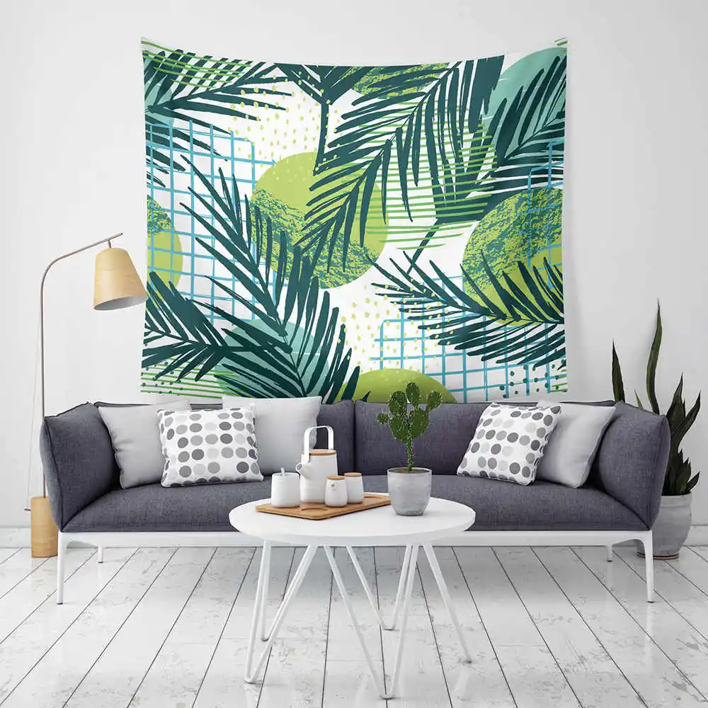 Hippie Mandala Wall Hanging Cotton Plant Printed Tapestry Bohemian Yoga Beach Mat For Livingroom Bedroom Home Towel Boho Blanket