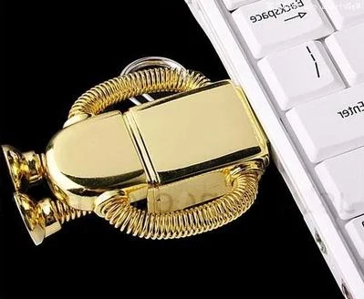 Металлический робот диск на ключи креативный Usb флэш накопитель 64 ГБ 128 2 ТБ 0 1