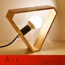 Современная спальня прикроватная защита для глаз настольная лампа для колледжа студенческого общежития светодиодный настольная лампа для детей Ретро Дерево Искусство ночник