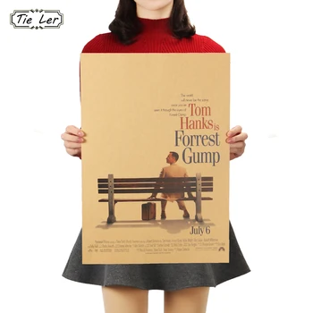 

bu yao shang jia Forrest Gump Self Improvement Classic Movie Poster Home Furnishing Decoration Kraft Drawing