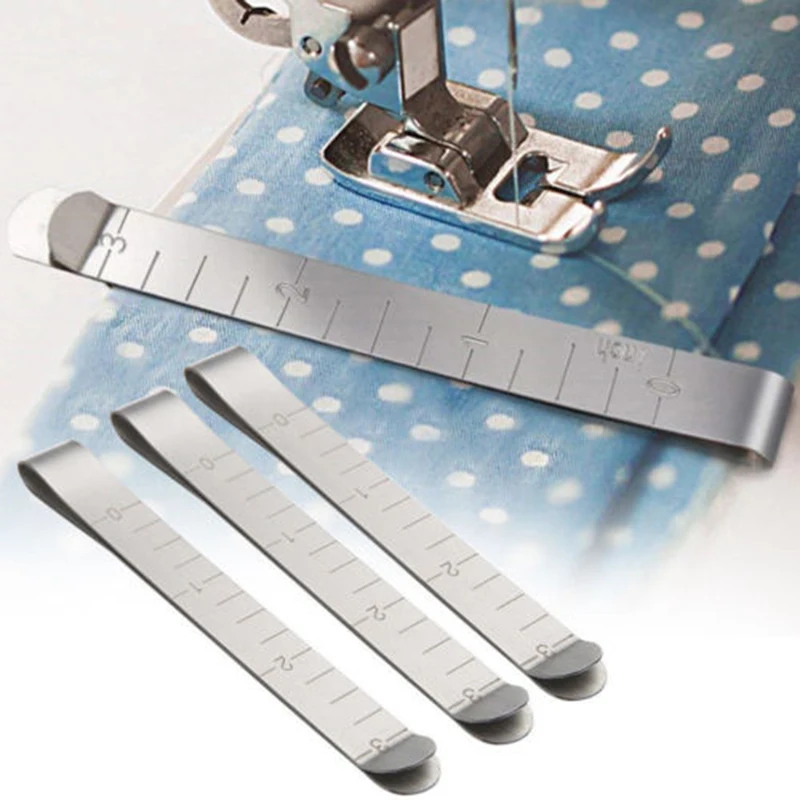 6 шт. металлические швейные обжимные зажимы, измерительная линейка, ручная швейная измерительная линейка