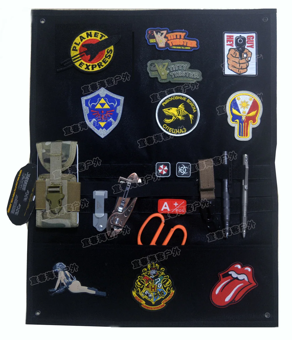 Storage-display-poster-armor-armband-finishing-cloth-wall-display-Board-hook-Tactical-Morale-military-Army-Patches (5)