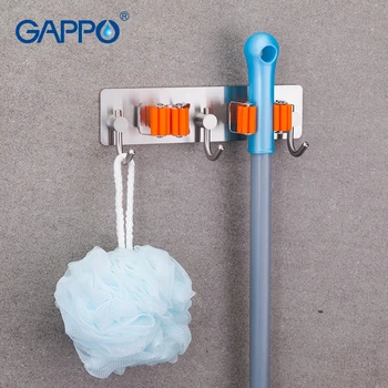

GAPPO Hooks Mop Holder Stainless steel Organizer Holder Brush Broom Hanger Multi-functional Hanger