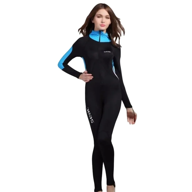 Hooded Women Dive Surf Snorkel Swim Wet Suit One Piece Swimsuit ...