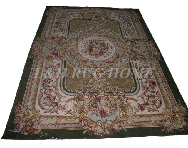 10'x14'aubusson Дизайн savonnerie Ковры ручной работы woo Европейского возрождения Ковры для украшения дома