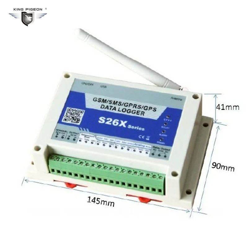 S262 GPRS GPS SMS регистратор данных беспроводной GSM пульт дистанционного управления 4