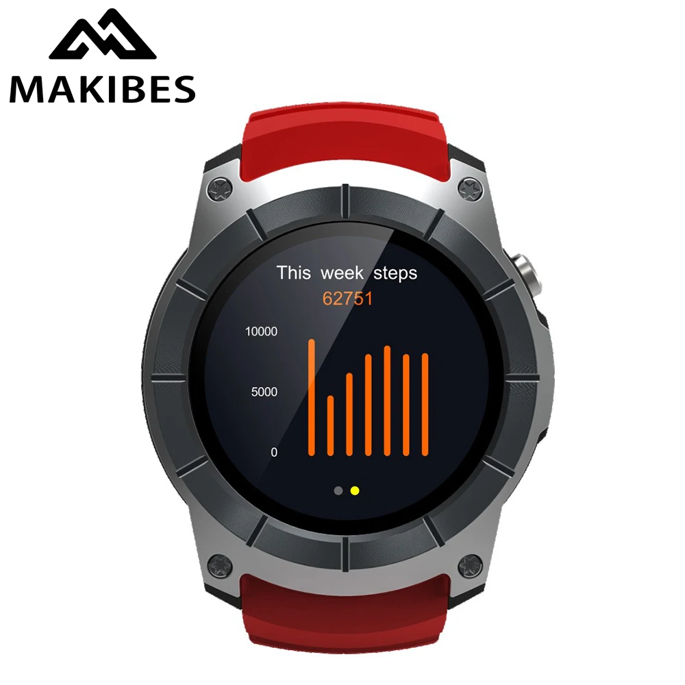 In Stock Makibes G05 Men's GPS 500mAh Watches Color Screen Smart Watches multi-sports Answer calls Support SIM TF card Bluetooth