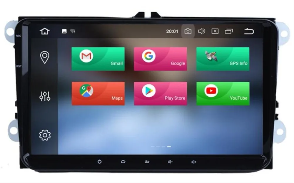 Flash Deal Android 8.1 9 Inch Car DVD Player GPS NAVIGATION HeadUnit DAB For VW/Golf/Tiguan/Skoda/Seat/Altea/Skoda Wifi Bluetooth Map OBD 2