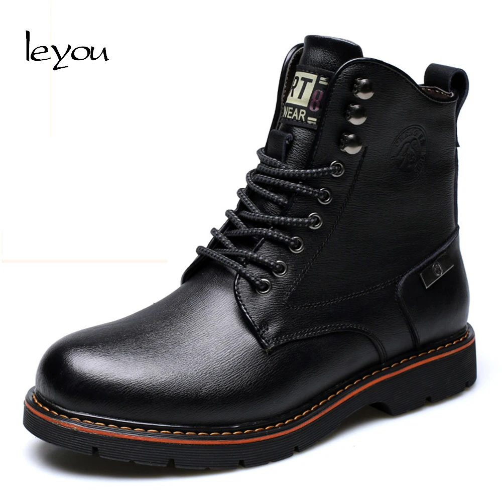 Leyou Army Boots Men Military Boots Tactical Shoes...