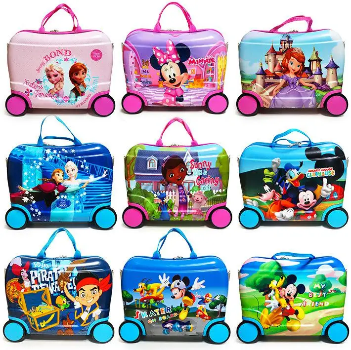 boy girl Boarding BOX baby creative Toy box luggage Can sit to ride