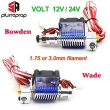 V6 J-head 12V 24V All metal Hotend Wade or Bowden Extruder Heater Thermistor Fan Nozzle Heat sink for 1.75/ 3mm 3D Printer Part V6 J-head 12V 24V All metal Hotend Wade or Bowden Extruder Heater Thermistor Fan Nozzle Heat sink for 1.75/ 3mm 3D Printer Part