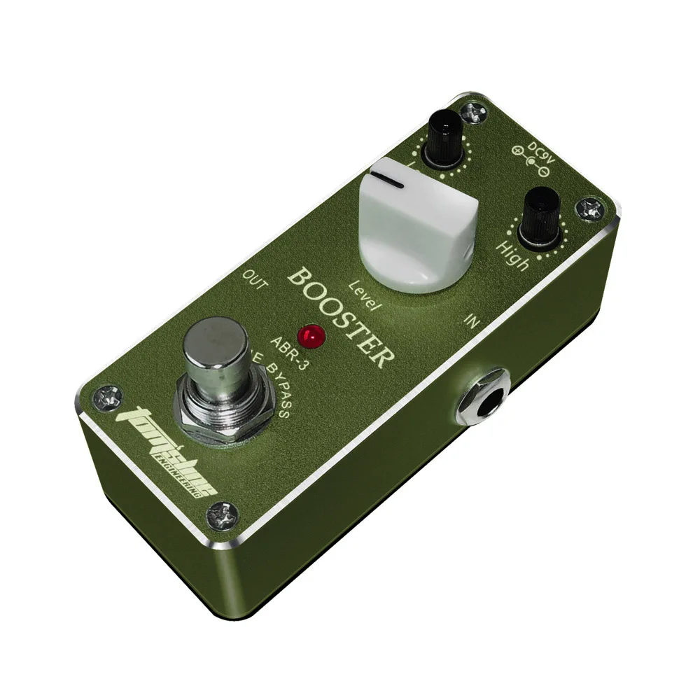 AROMA ABR-3 Guitar Pedal Mini Booster Electric Guitarra Effect Pedals with Fastener Tape Aluminum Alloy Housing True Bypass AROMA ABR-3 Guitar Pedal Mini Booster Electric Guitarra Effect Pedals with Fastener Tape Aluminum Alloy Housing True Bypass