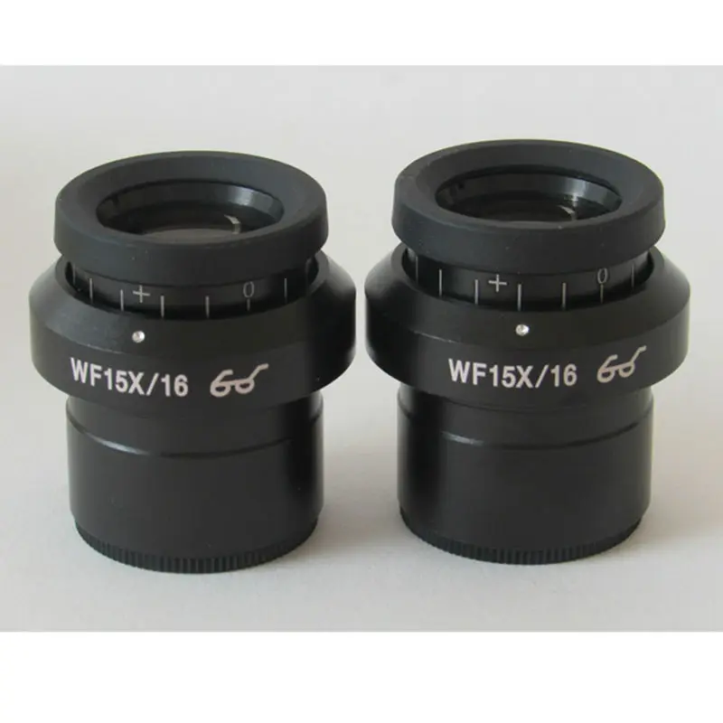 

1PC High Eyepoint Eyepiece Wide View WF15x/16 Wide Angle Lens Diopter Adjustment with Mounting Size 30 mm for Stereo Microscope