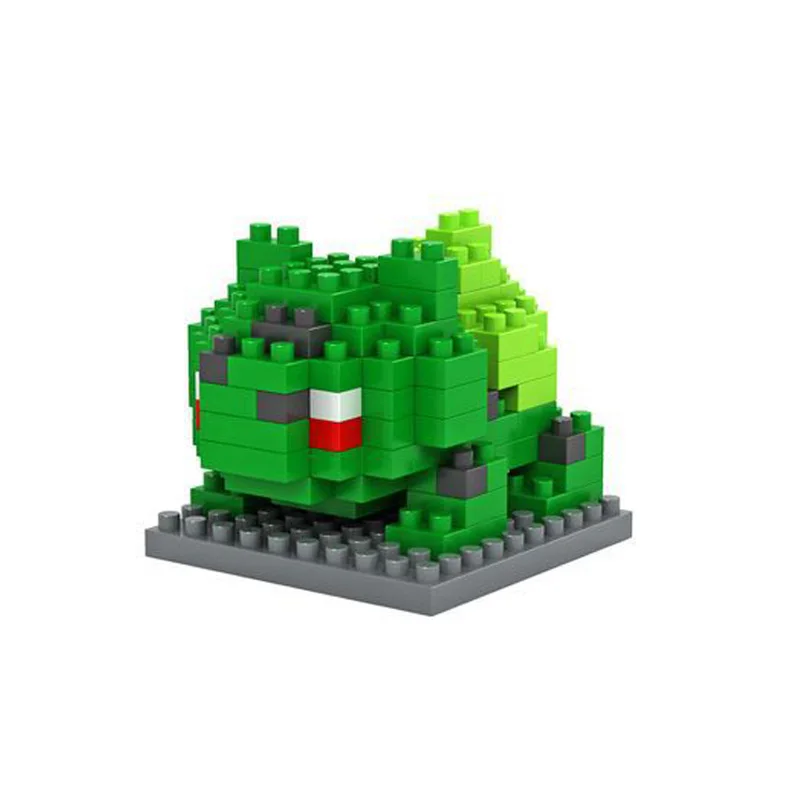 Loz ladrillos de construcción bulbasaur bloques 3D figura de acción niños juguetes educativos juguetes jouet enfant Loz ladrillos de construcción bulbasaur bloques 3D figura de acción niños juguetes educativos juguetes jouet enfant