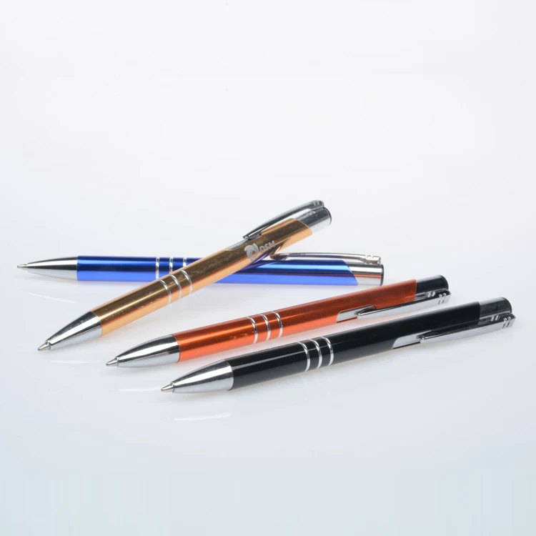 Personalized Advertising Custom Cheap Metal Ball Pen Promotional Aluminum Pen with Company Logo