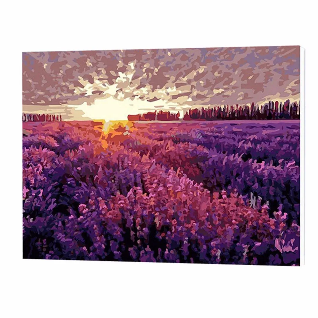 New 40*50cm Dream Provence DIY Paint By Number Kits On Canvas Digital Oil Painting