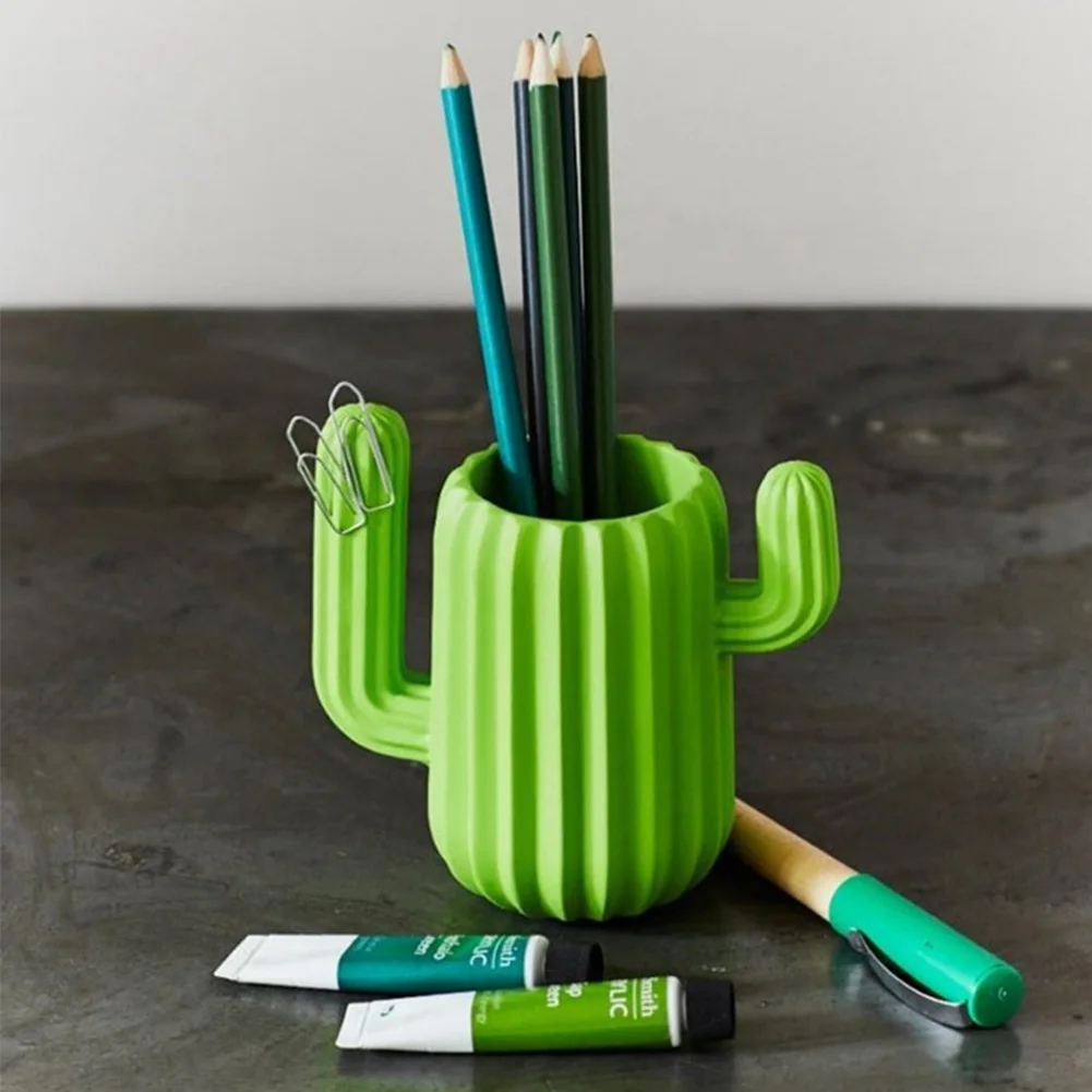 

Cactus Style Student Magnetic Attraction Simple Gift Cute Fashion Storage Container Pen Holder Multifunctional Desktop Organizer