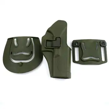 

Green Right Hand Hunting Tactical Holster Paddle Pistol Waist Belt Gun Holster For Glock 17 19 22 23 31 32