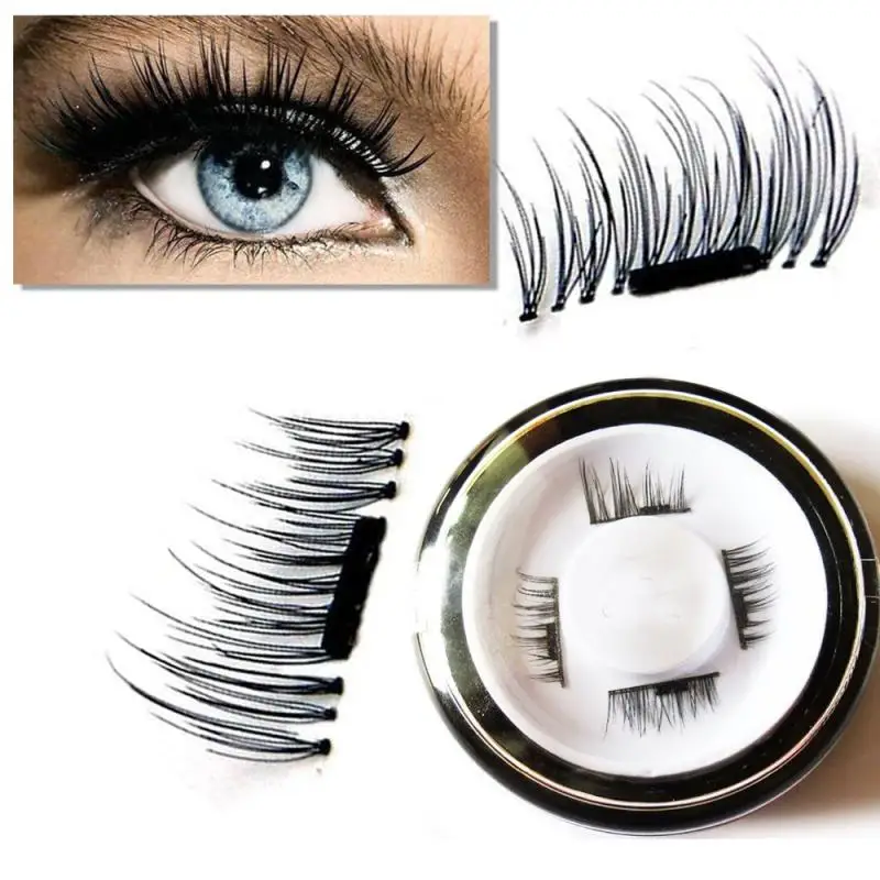 

2018 Most Popular NEW Ultra-thin 0.2mm Magnetic Eye Lashes 3D Reusable False Magnet Eyelashes Extension fiber Material 2018