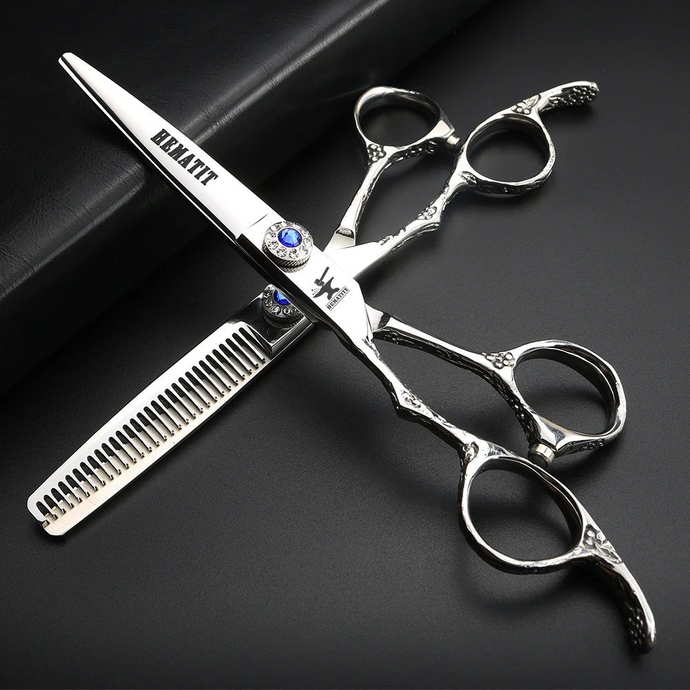 

Left-handed hairdressing scissors Cutting and refining combination Left-handed scissors hair scissors set