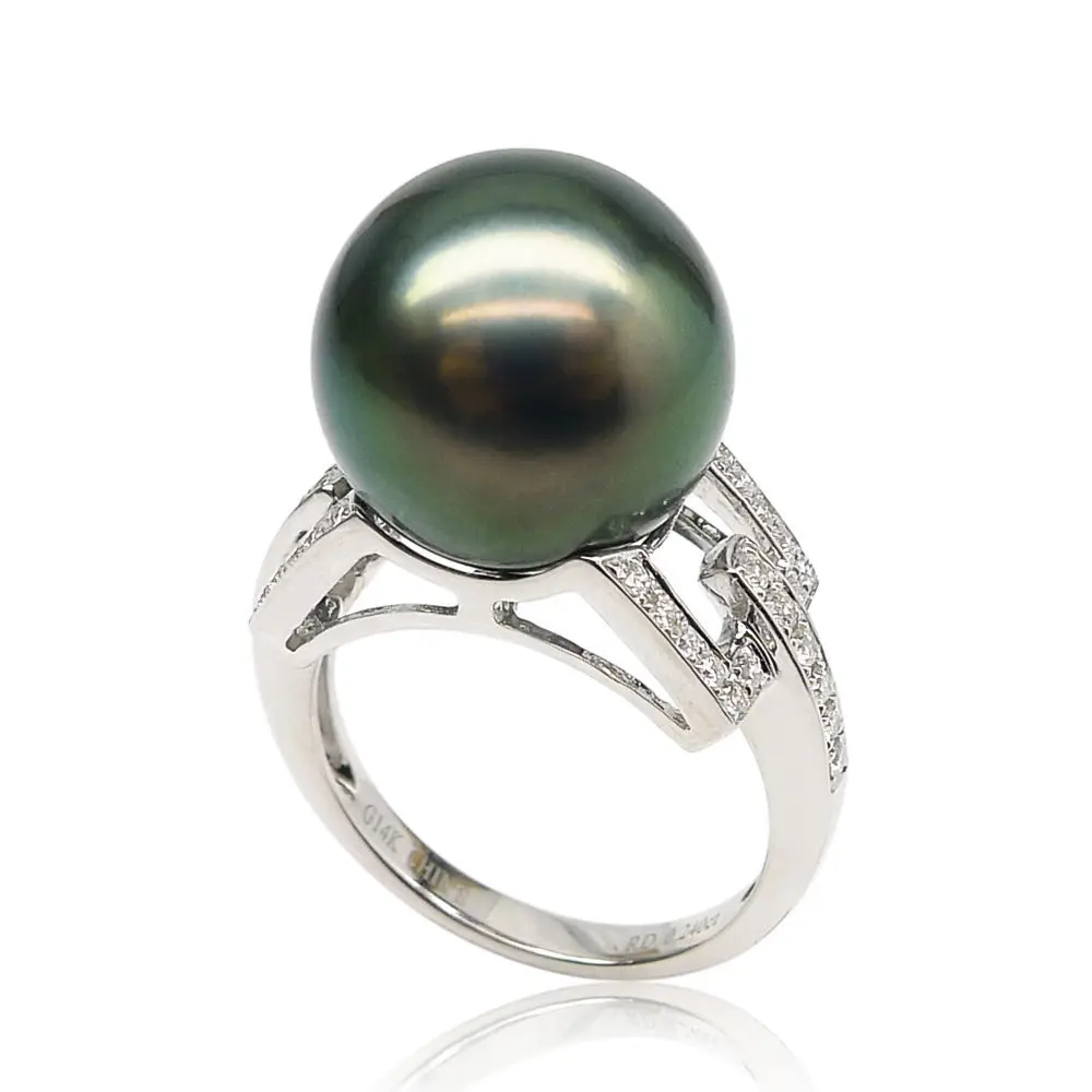 

Free shipping 2180 TAHITIAN GENUINE PEARL ring