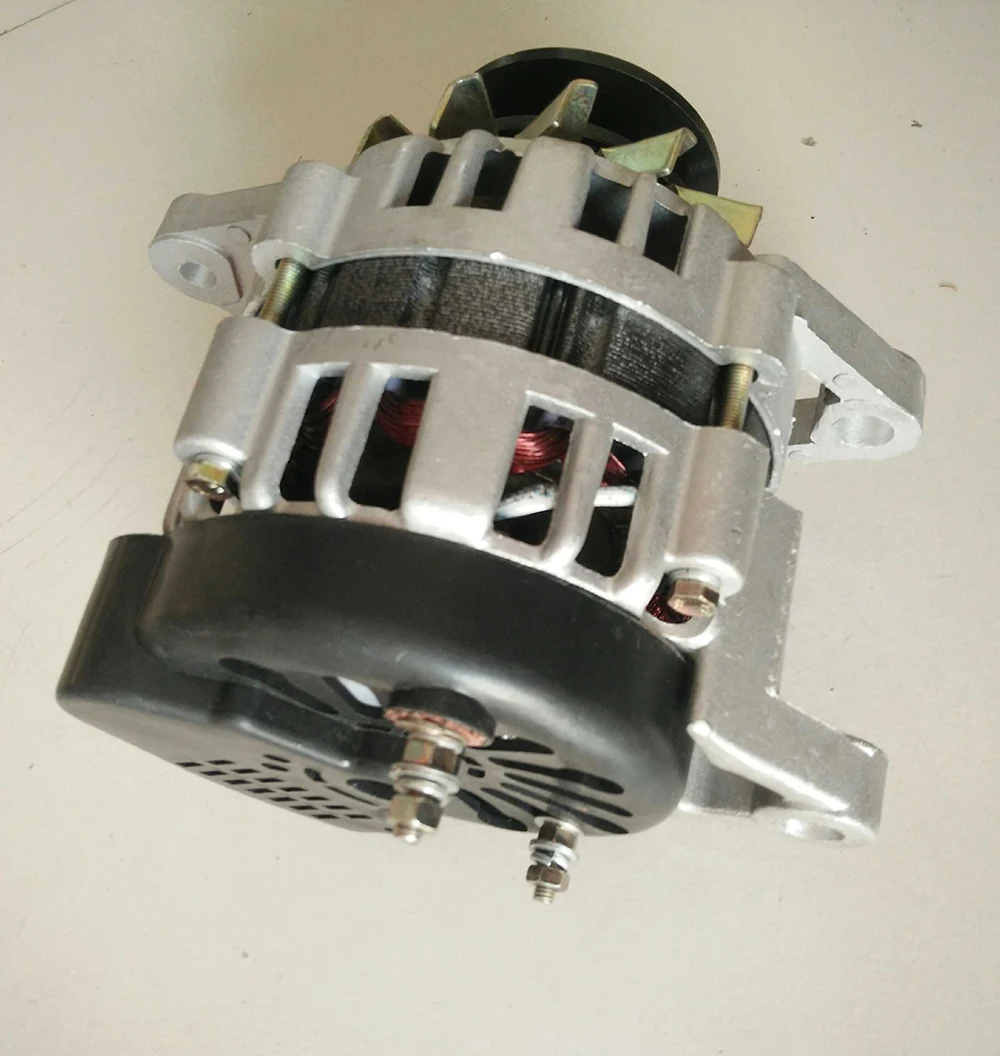 220V1500W приводной ремённой шкив небольшой бесщеточный постоянный напряжение чистая медная проволока Бытовая освещение генератор