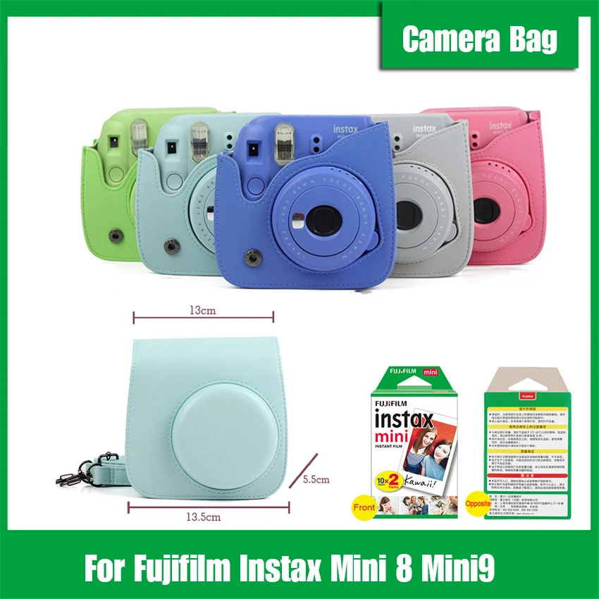 Для камеры Polaroid для Fujifilm Instax Mini 8 Mini9 Классическая Ретро камера из искусственной