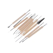 11 шт многофункциональная профессиональная древесина металлическая ручка воск керамическая глиняная скульптура Набор для моделирования проволочный инструмент текстуры Fimo DIY Craft
