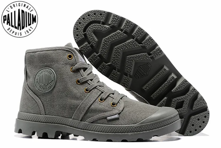 PALLADIUM Pampa/52352 удобные мужские кроссовки с высоким берцем парусиновые повседневные