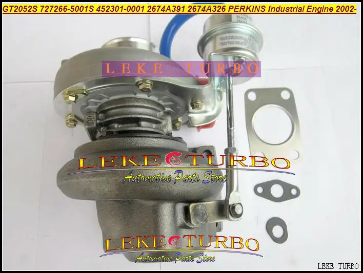 GT2052S 727266-5001S 452301-0001 2674A391 2674A326 Turbo Turbocharger For Perkins Industrial Engine 2002- Diesel (4)
