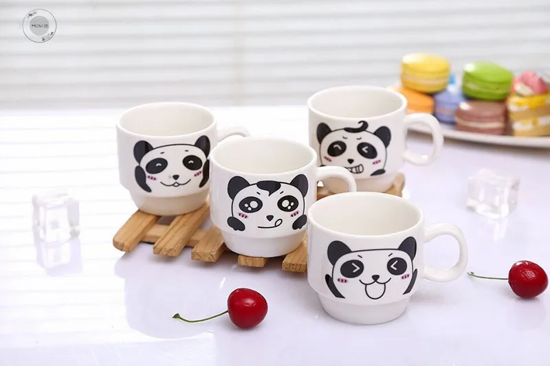 HOMIE Cute Cat animal Coffee Cup Set ceramics Mugs with Iron shelf creative Drinkware Coffee Tea CupsSimple Home Office Coffee07