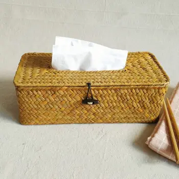 

Bathroom Accessory Tissue Box Paper Towel Rustic Vintage Living Room Creativity Desktop Paper Storage Box Napkins holder 6ZJ080