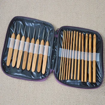 

30set 20pcs/set Bamboo Crochet Hooks Knitting Weave Needles Set with Case DIY Knitting Hand Tool ZA5543
