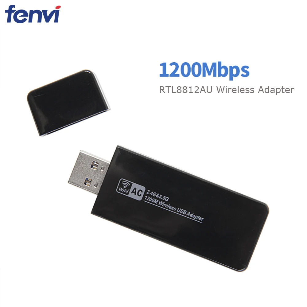 Беспроводной AC1200 двухдиапазонный USB Wi Fi адаптер 1200 Мбит/с RTL8812AU 802.11ac 3 0 антенна