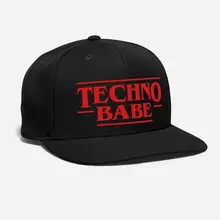 Техно Babe вышитые индивидуальные музыкальный дом кислотный бас hardstyle DJ Deejay Tekk винил shuffle унисекс Регулируемая бейсбольная шапка